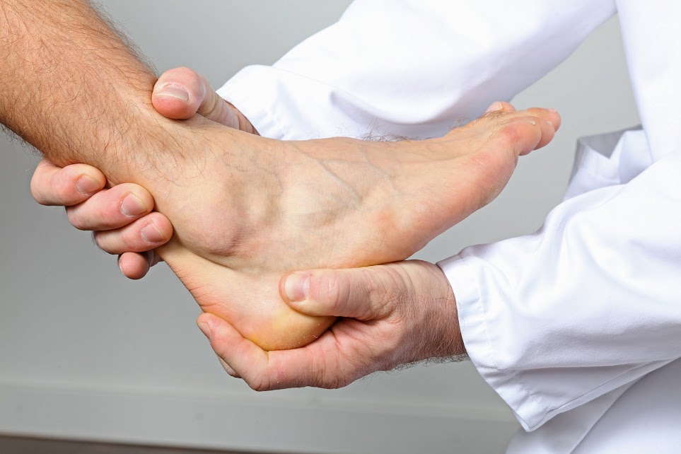 Medical examination of the ankle
