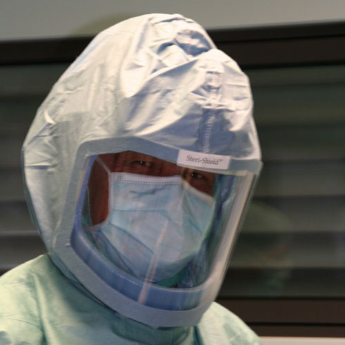 Sterile helmet System for the Operating Room