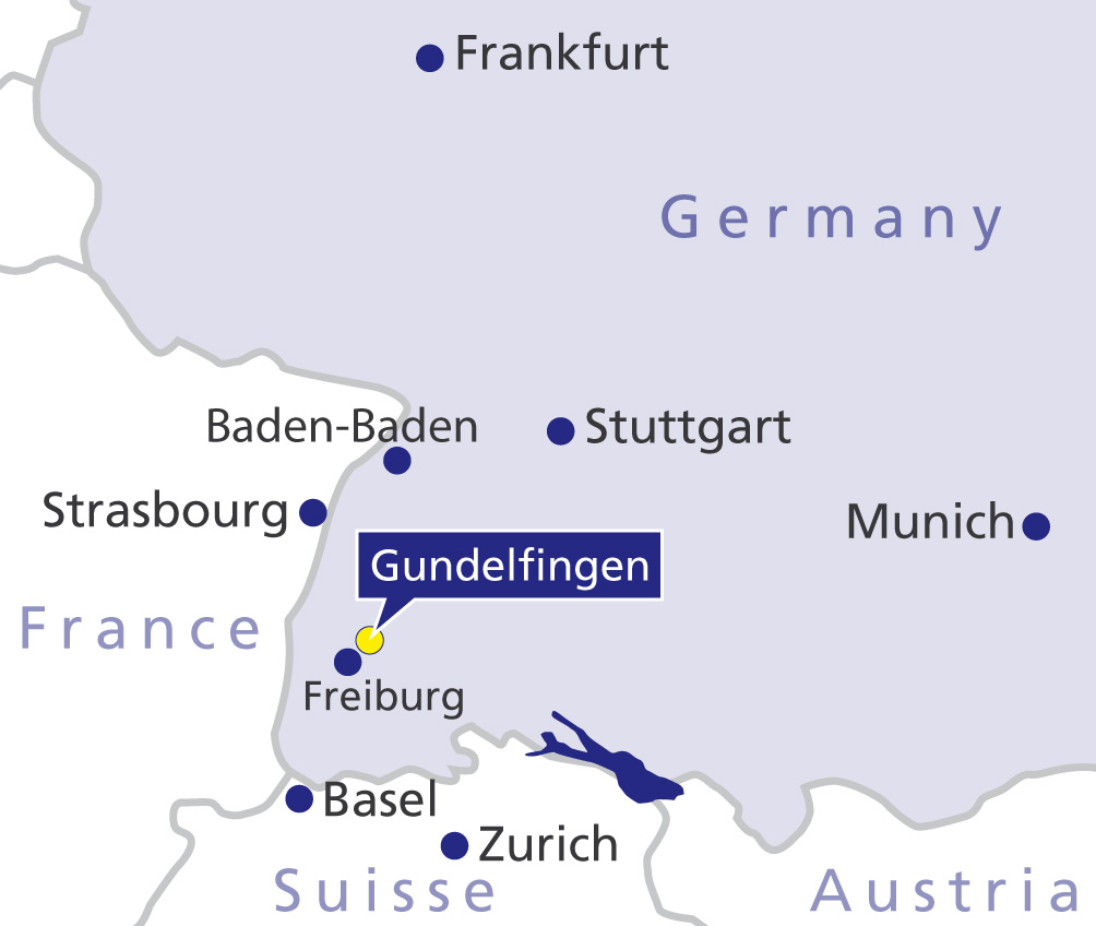Location of Gelenk-Klinik Gundelfingen