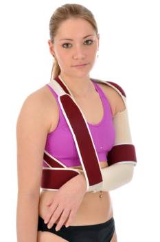 Gilchrist bandage to stabilise the shoulder joint
