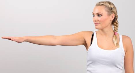 With shoulder impingement, extending the arm - especially at an angle of 60°-90° - is painful.